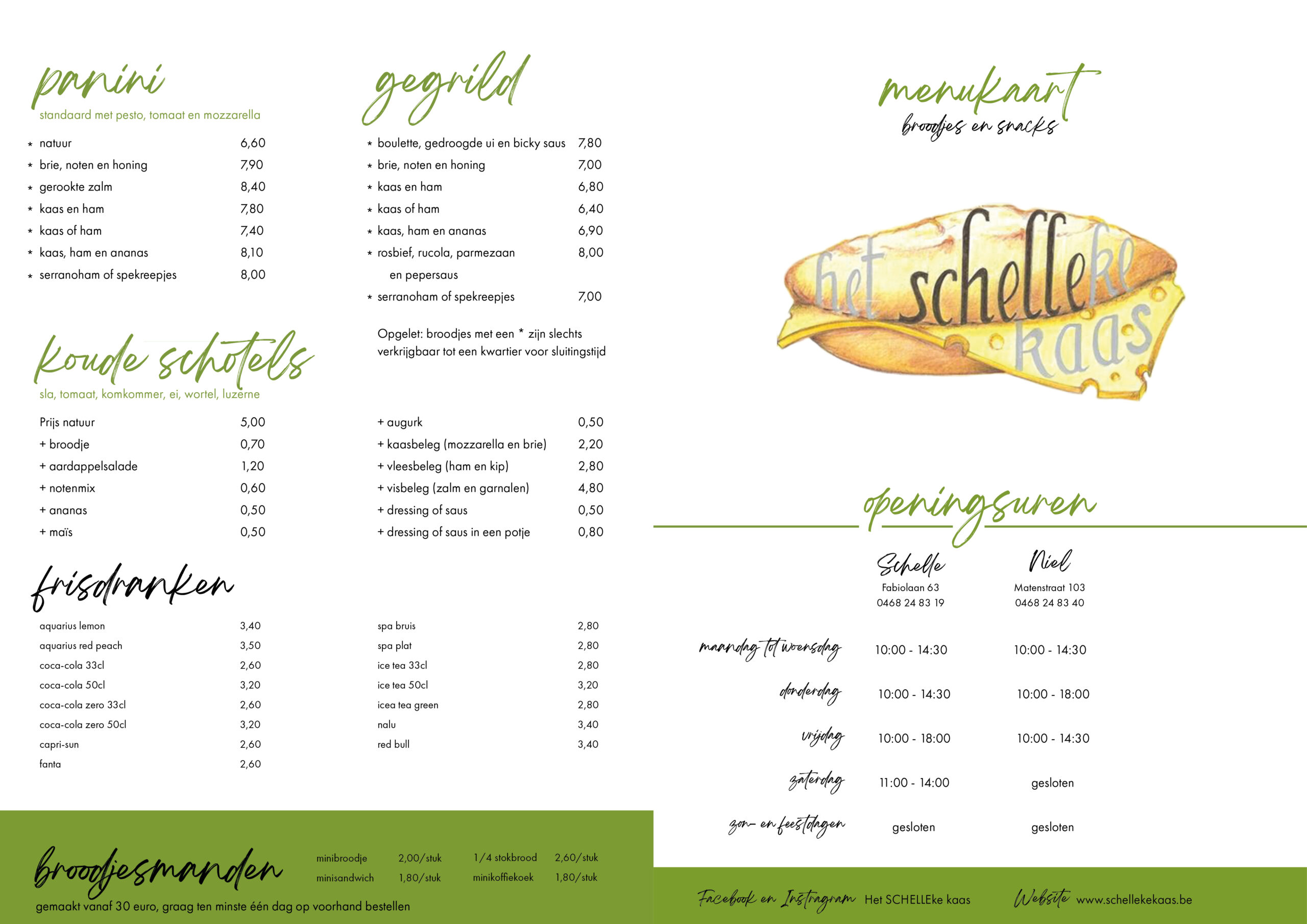 Menu 2025 1